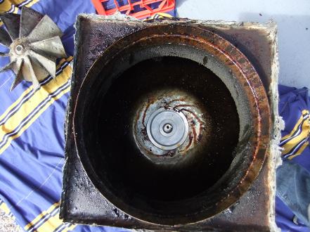 Removed Impeller to Clean inside Casing