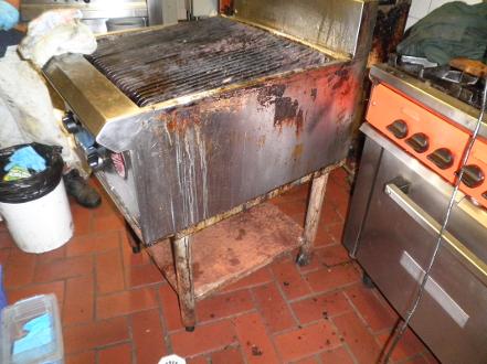 Commercial Kitchen Equipment Cleaning - Before